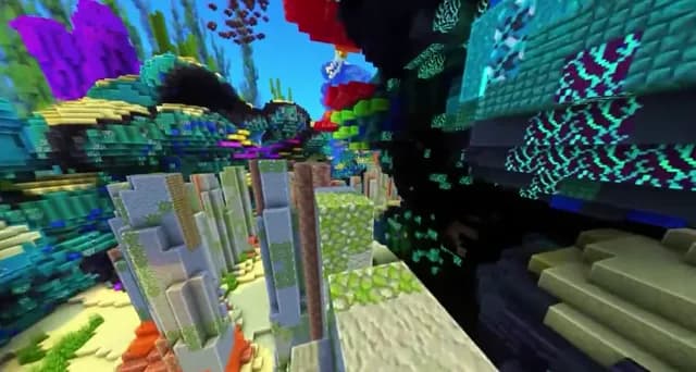 Minecraft Coral gameplay background