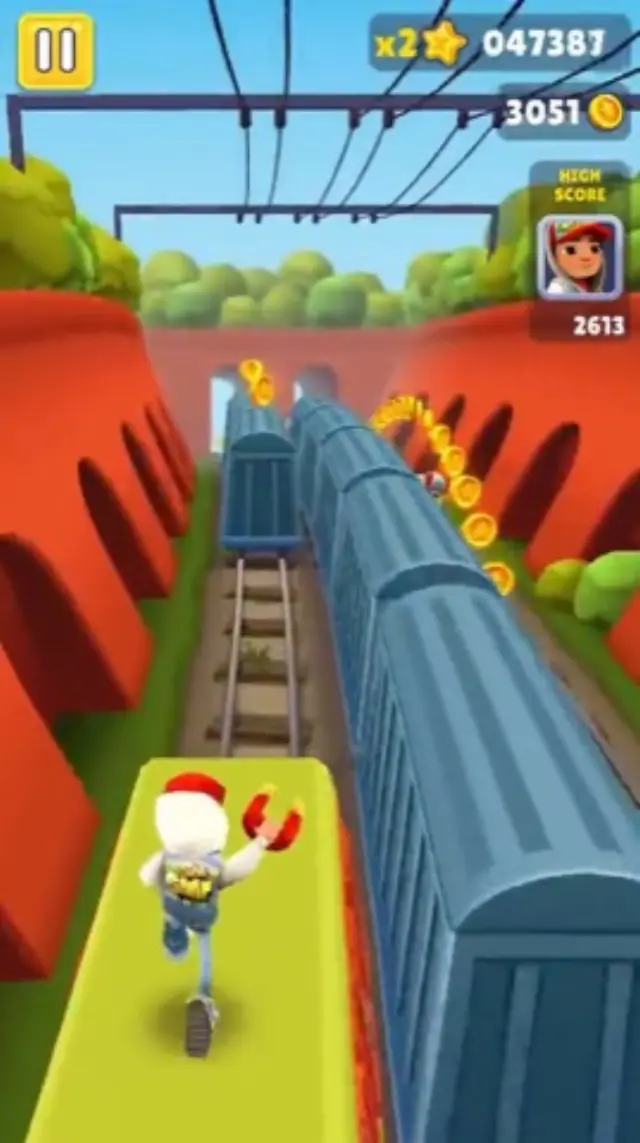 Subway Surfers Canyon gameplay background