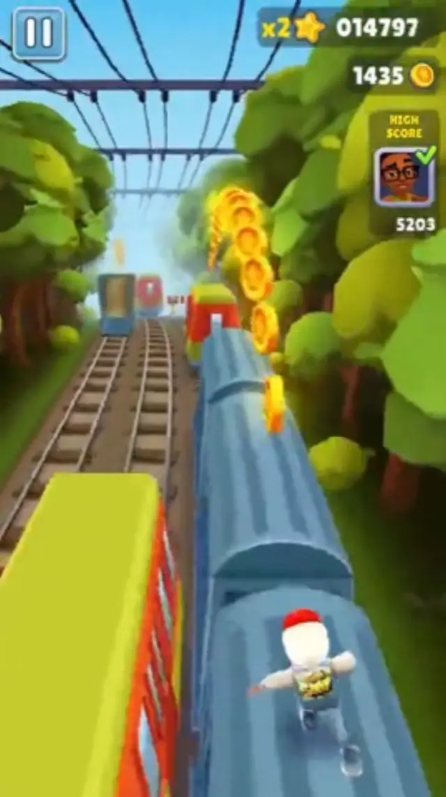 Subway Surfers Forest gameplay background